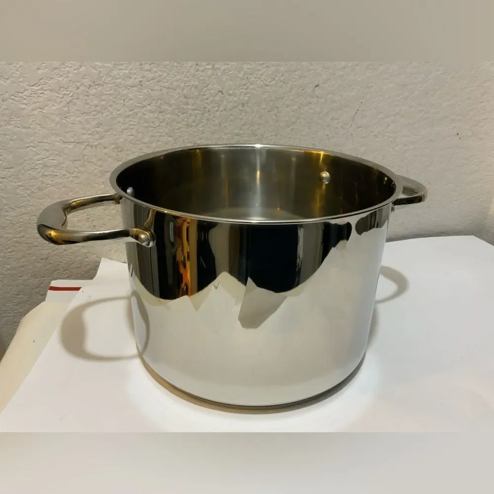 New Wolfgang Puck Bistro Elite Collection 8 Qt Stainless Steel Stock Pot No lid